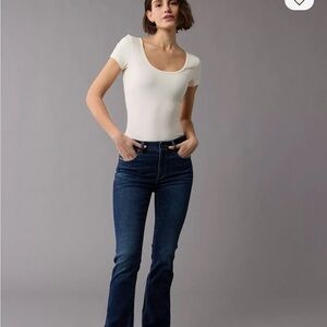 American Eagle Outfitters Women's Dark Blue Skinny Jeans